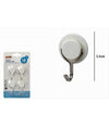 Set 4 Pz Ganci Adesivi Attaccapanni Da Parete Forma Circolare Casa 5.5 Cm 79336