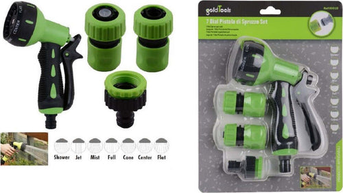 Set 4 Pz Giardino Lancia A Pistola Spruzzo A 7 Getti Con Raccordi Da 1/2? 90018 Giardino e giardinaggio/Attrezzi da giardino e attrezzature per l'irrigazione/Attrezzature per l'irrigazione/Irrigatori Trade Shop italia - Napoli, Commerciovirtuoso.it
