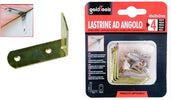 Set 4 Pz Lastrina Lastrine Ad Angolo Forma L 40x20x2mm Con Viti Per Mobili 91217 Fai da te/Ferramenta/Chiodi viti ed elementi di fissaggio/Staffa Trade Shop italia - Napoli, Commerciovirtuoso.it