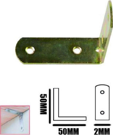 Set 4 Pz Lastrina Lastrine Ad Angolo Forma L 50x20x2mm Con Viti Per Mobili 91218 Fai da te/Ferramenta/Chiodi viti ed elementi di fissaggio/Staffa Trade Shop italia - Napoli, Commerciovirtuoso.it