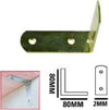 Set 4 Pz Lastrina Lastrine Ad Angolo Forma L 80x20x2mm Con Viti Per Mobili 91220 Fai da te/Ferramenta/Chiodi viti ed elementi di fissaggio/Staffa Trade Shop italia - Napoli, Commerciovirtuoso.it