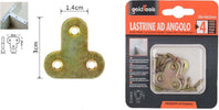 Set 4 Pz Lastrina Lastrine Ad Angolo Forma T 30x14x2mm Con Viti Per Mobili 91222 Fai da te/Ferramenta/Chiodi viti ed elementi di fissaggio/Staffa Trade Shop italia - Napoli, Commerciovirtuoso.it