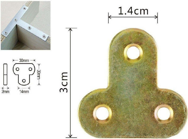 Set 4 Pz Lastrina Lastrine Ad Angolo Forma T 30x14x2mm Con Viti Per Mobili 91222 Fai da te/Ferramenta/Chiodi viti ed elementi di fissaggio/Staffa Trade Shop italia - Napoli, Commerciovirtuoso.it