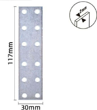 Set 4 Pz Lastrine Lastrina Piastra Di Giunzione 117x30x2mm Con Viti Mobili 57140 Fai da te/Ferramenta/Chiodi viti ed elementi di fissaggio/Staffa Trade Shop italia - Napoli, Commerciovirtuoso.it