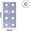Set 4 Pz Lastrine Lastrina Piastra Di Giunzione 57x30x2 Mm Con Viti Mobili 57137 Fai da te/Ferramenta/Chiodi viti ed elementi di fissaggio/Staffa Trade Shop italia - Napoli, Commerciovirtuoso.it
