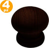 SET 4 PZ. POMELLI 2.5 CM LEGNO SCURO MOGANO PER CASSETTI MOBILI  Trade Shop italia - Napoli, Commerciovirtuoso.it