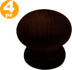 SET 4 PZ. POMELLI 2.5 CM LEGNO SCURO MOGANO PER CASSETTI MOBILI  Trade Shop italia - Napoli, Commerciovirtuoso.it