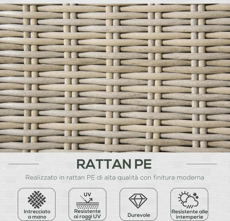 Set-4-Pz-Salotto-da-Esterni-in-Rattan-con-1-Divano,-2-Poltrone-e-1-Tavolino,-Kaki-e-Beige-860-211