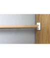 Set 4 Pz Supporti Adesivi Per Bastone Per Tenda Bagno Aste Doccia Bianco 87358
