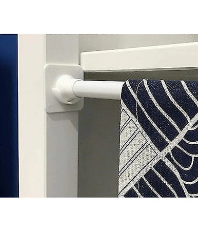 Set 4 Pz Supporti Adesivi Per Bastone Per Tenda Bagno Aste Doccia Bianco 87358