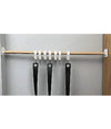 Set 4 Pz Supporti Adesivi Per Bastone Per Tenda Bagno Aste Doccia Bianco 87358