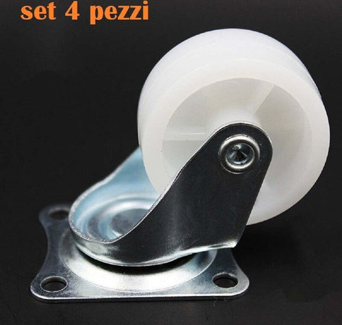 Set 4 Ruota Ricambio Rotella Carrello Mobili Staffa Girevole Nylon 30 Mm Casa, arredamento e bricolage > Bricolage e fai da te > Ruote Girevoli Trade Shop italia - Napoli, Commerciovirtuoso.it