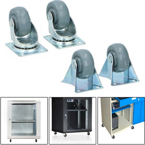 Set 4 Ruote Girevoli Multiuso Per Mobili Carrello 5 Cm Rotelle In Gomma Grigio Casa, arredamento e bricolage > Bricolage e fai da te > Ruote Girevoli Trade Shop italia - Napoli, Commerciovirtuoso.it