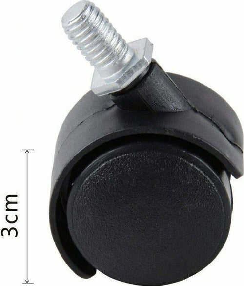 Set 4 Ruote Girevoli Ricambio Per Sedie Mobili Poltrone Ufficio 3 Cm 91486 Fai da te/Prodotti per la costruzione/Prodotti per il trasporto materiali/Rotelle industriali/Rotelle piatte Trade Shop italia - Napoli, Commerciovirtuoso.it