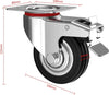 Set 4 Ruote Piroettanti Per Carichi Pesanti Girevole 360? Con Freno 80x63x H90mm Fai da te/Prodotti per la costruzione/Prodotti per il trasporto materiali/Rotelle industriali/Rotelle piatte Trade Shop italia - Napoli, Commerciovirtuoso.it