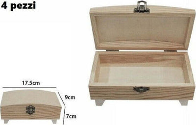Set-4-Scatole-Box-Astuccio-Legno-Decoupage-Portagioie-Cofanetto-53382a-Ly-5038a