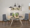 Set-4-Sedie-Imbottite-per-Soggiorno-o-Sala-da-Pranzo,-Sedie-da-Cucina-Moderne,-in-Metallo-e-Tessuto-Grigio-RF9835-483V01GYFR9