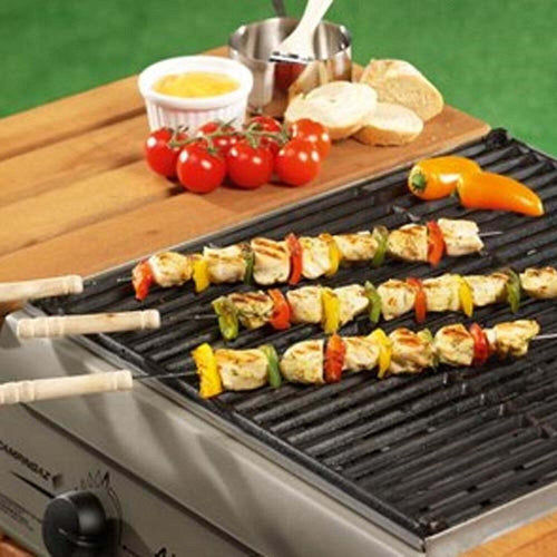 Set 4 Spiedini Per Barbecue Con Manico In Legno 38 Cm Bbq Collection Giardino e giardinaggio/Barbecue e picnic/Utensili per barbecue/Set di attrezzi Trade Shop italia - Napoli, Commerciovirtuoso.it