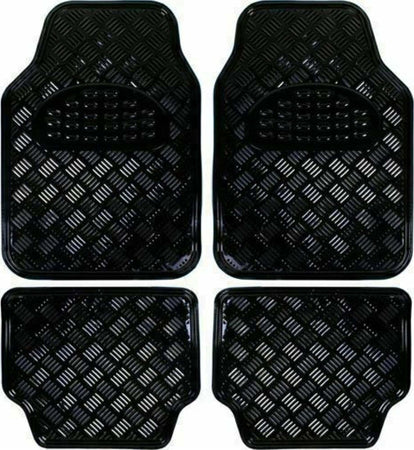 SET 4 TAPPETINI TAPPETI AUTO UNIVERSALI SPORTIVI NERI GOMMA EFFETTO METALLO Auto e Moto/Accessori per auto/Tappetini per auto/Tappetini antiscivolo Trade Shop italia - Napoli, Commerciovirtuoso.it