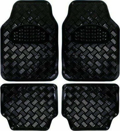Set 4 Tappetini Tappeti Auto Universali Sportivi Neri Gomma Effetto Metallo Auto e Moto/Accessori per auto/Tappetini per auto/Tappetini antiscivolo Trade Shop italia - Napoli, Commerciovirtuoso.it