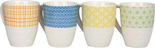 Set 4 Tazze Komaè Porcellana con forme geometriche Ard' Time Casa e cucina/Stoviglie/Piatti ciotole e vassoi/Ciotole/Insalatiere Scontolo.net - Potenza, Commerciovirtuoso.it