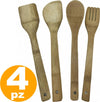 SET 4 UTENSILI DA CUCINA IN BAMBOO LEGNO MESTOLO FORCHETTONE FORCHETTA SPATOLA Casa e cucina/Utensili da cucina/Cucchiai palette e spatole/Mestoli/Mestoli da cucina Trade Shop italia - Napoli, Commerciovirtuoso.it