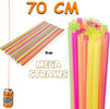 SET 40 PEZZI CANNUCCE 70CM LUNGHE MAXI CANNUCCIA COLORATE PER BIBITE COCKTAIL  Trade Shop italia - Napoli, Commerciovirtuoso.it