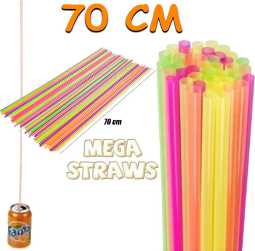 SET 40 PEZZI CANNUCCE 70CM LUNGHE MAXI CANNUCCIA COLORATE PER BIBITE COCKTAIL  Trade Shop italia - Napoli, Commerciovirtuoso.it