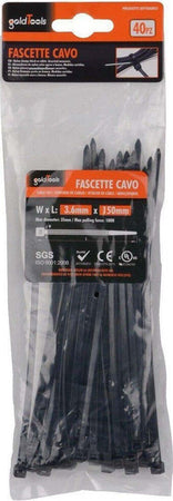 Set 40 Pz Fascette Cavi Cavo Nero Stringenti In Plastica Nylon 3.6x150 Mm 92380 Fai da te/Materiale elettrico/Gestione del cavo/Stringicavi Trade Shop italia - Napoli, Commerciovirtuoso.it