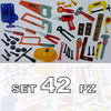 Set-42-Pezzi-Attrezzi-Da-Lavoro-Elmetto-Trapano-Sega-Gioco-Giocattolo-Eta'-3+