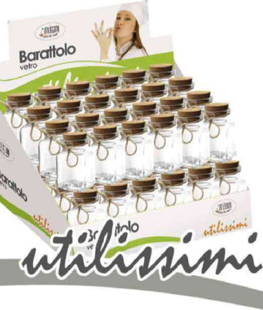 Set 48 Pz Barattolo Barattolino Tappo Sughero Bomboniera In Vetro 4x5cm 715778 Casa e cucina/Organizzazione interni/Contenitori e barattoli da cucina/Vasetti e barattoli per conserve/Barattoli Trade Shop italia - Napoli, Commerciovirtuoso.it