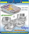 SET 48 PZ CONTENITORE VASCHETTA IN ALLUMINIO CON COPERCHIO CUCINA 15X12X4CM Casa e cucina/Organizzazione interni/Contenitori e barattoli da cucina/Conservazione cibi/Contenitori per alimenti/Contenitori Trade Shop italia - Napoli, Commerciovirtuoso.it