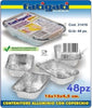SET 48 PZ CONTENITORE VASCHETTA IN ALLUMINIO CON COPERCHIO CUCINA 15X12X4CM Casa e cucina/Organizzazione interni/Contenitori e barattoli da cucina/Conservazione cibi/Contenitori per alimenti/Contenitori Trade Shop italia - Napoli, Commerciovirtuoso.it