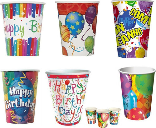 Set 48pz Bicchieri Di Carta Per Feste Happy Birthday Usa E Getta Compleanno Party Casa, arredamento e bricolage > Prodotti per Feste Trade Shop italia - Napoli, Commerciovirtuoso.it