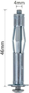 Set 4pezzi Tasselli Metallici Espandibili Viti A Espansione Stile I 4x46mm 92850 Fai da te/Ferramenta/Chiodi viti ed elementi di fissaggio/Kit di bulloni e dadi Trade Shop italia - Napoli, Commerciovirtuoso.it