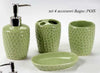 Set 4pz Accessori Bagno Dosatore Porta Sapone Spazzolino In Ceramica Pois 616280 Casa e cucina/Bagno/Accessori per il bagno/Dosatori e porta accessori/Portasapone Trade Shop italia - Napoli, Commerciovirtuoso.it