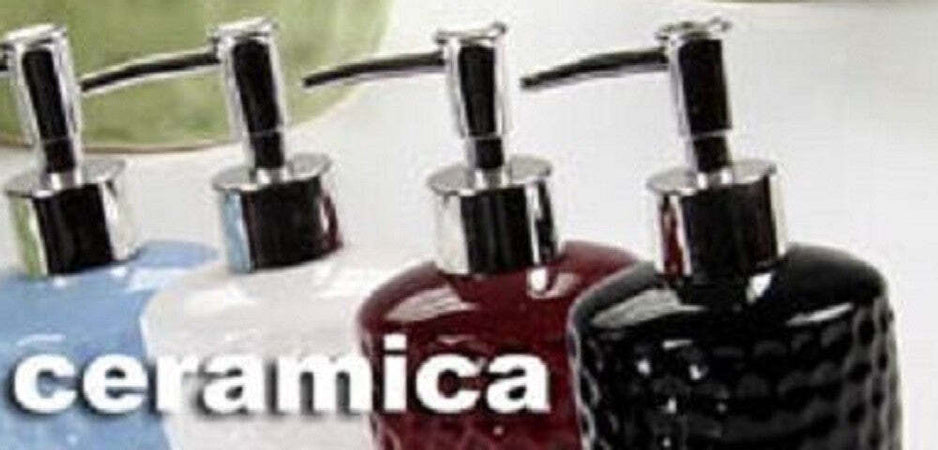 Set 4pz Accessori Bagno Dosatore Porta Sapone Spazzolino In Ceramica Pois 616280 Casa e cucina/Bagno/Accessori per il bagno/Dosatori e porta accessori/Portasapone Trade Shop italia - Napoli, Commerciovirtuoso.it