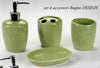 Set 4pz Accessori Bagno In Ceramica Porta Sapone Spazzolino Decoro Design 616297 Casa e cucina/Bagno/Accessori per il bagno/Dosatori e porta accessori/Portasapone Trade Shop italia - Napoli, Commerciovirtuoso.it