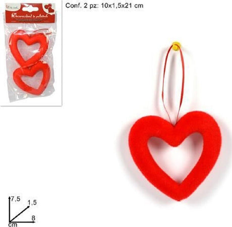Set 4pz Appendini A Forma Di Cuori 8cm Cuore Rosso Idea Regalo Per San Valentino Casa e cucina/Arredamento/Ingresso/Appendiabiti Trade Shop italia - Napoli, Commerciovirtuoso.it