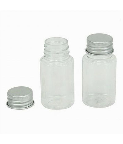 Set 4pz Bottiglia Viaggio Contenitori Vuoti Ricaricabili Tappo A Vite 50ml 79383