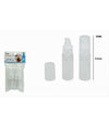 Set 4pz Bottiglia Viaggio Vuota Trasparente 30ml Dispenser Pompa Per Crema 79394