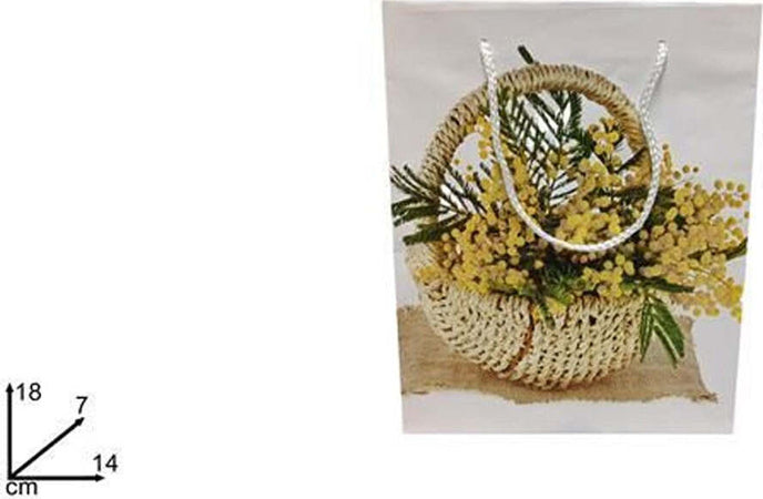 Set 4pz Buste Busta Regalo Mimosa 18x7x14cm Borsa Idea Regalo Festa Della Donna Casa e cucina/Hobby creativi/Articoli per confezioni regalo/Sacchetti da regalo Trade Shop italia - Napoli, Commerciovirtuoso.it