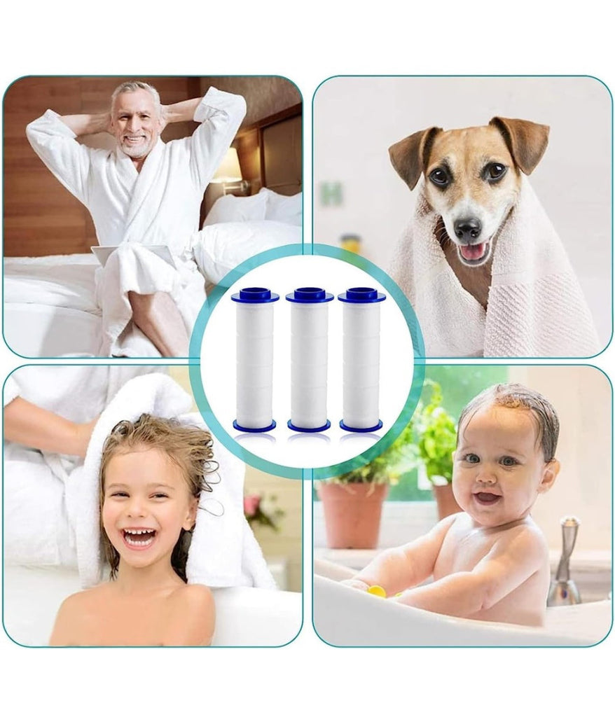 10 Pezzi Doccetta Cotone PP Filtro Sostituibile, Filtro Doccia Per