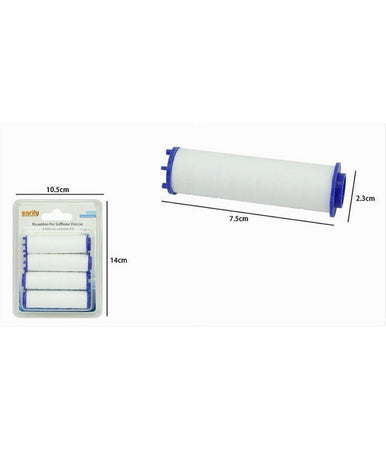 Set 4pz Filtro In Cotone Pp Ricambio Per Doccetta Soffione Doccia Rimovibili 59998