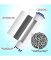 Set 4pz Filtro In Cotone Pp Ricambio Per Doccetta Soffione Doccia Rimovibili 59998