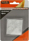 Set 4pz Gommini Adesivi Protezione Pavimenti Trasparenti Rotondi 23x10.6mm 66107 Fai da te/Ferramenta/Fissaggi per mobili/Feltrini per mobili Trade Shop italia - Napoli, Commerciovirtuoso.it