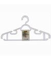 Set 4pz Grucce Stampelle Plastica Trasparente Appendiabiti Pantaloni Vestiti 87002