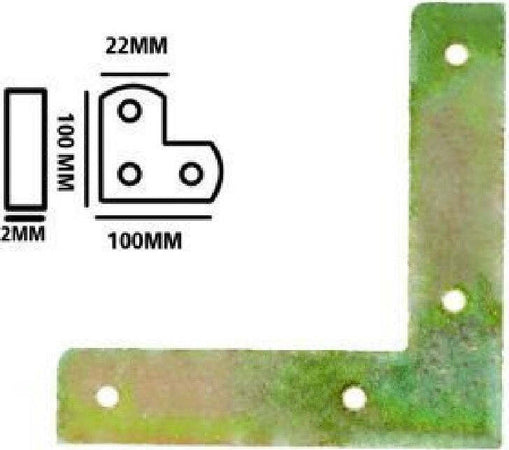 Set 4pz Lastrina Lastrine Ad Angolo Forma V 100x22x2mm Con Viti Per Mobili 91229 Fai da te/Ferramenta/Chiodi viti ed elementi di fissaggio/Staffa Trade Shop italia - Napoli, Commerciovirtuoso.it