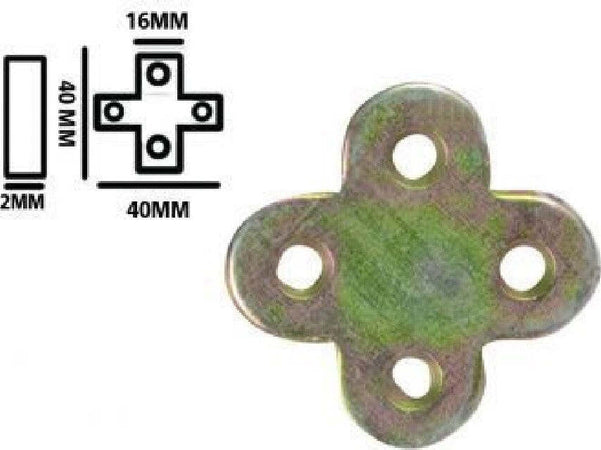 Set 4pz Lastrina Lastrine Ad Angolo Forma X 40x16x2mm Con Viti Per Mobili 91231 Fai da te/Ferramenta/Chiodi viti ed elementi di fissaggio/Staffa Trade Shop italia - Napoli, Commerciovirtuoso.it