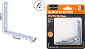Set 4pz Lastrine Ad Angolo Lastrina Angolare 75x75x15x2 Mm Con Viti Mobili 57115 Fai da te/Ferramenta/Chiodi viti ed elementi di fissaggio/Staffa Trade Shop italia - Napoli, Commerciovirtuoso.it